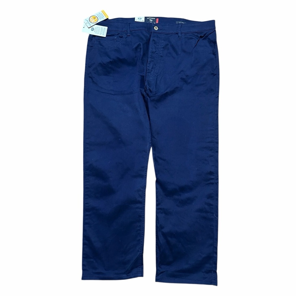 Mens Brand New Dockers Slim Fit Blue Work Chino Jean Cut Pants Size 40x29
